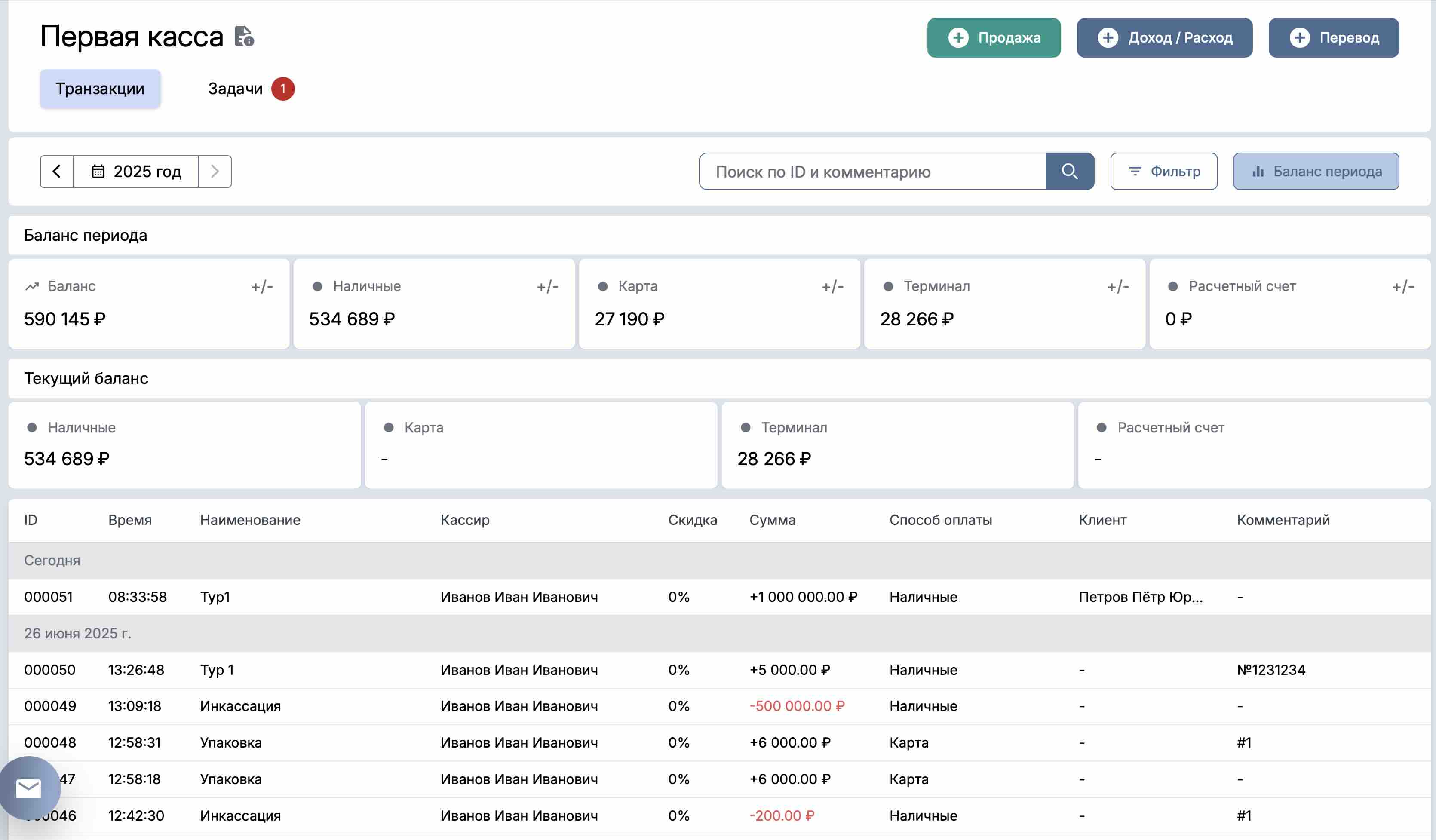 Контроль над финансами в [один] взгляд